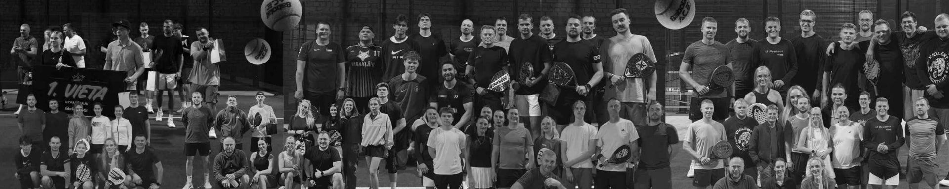 FABRIKA padel spēlētāju kolektīvā fotogrāfija